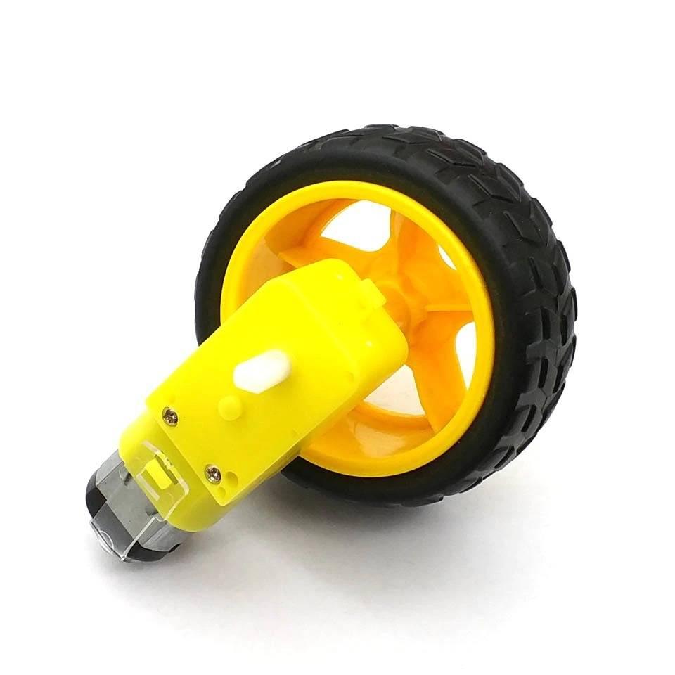 Rc Car Tt Gear Motor Dc 3v-6v Robot Smart Robot Car Tyre Wheel Gear Motor Set Dc 3-6v