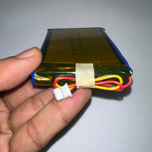Dm 117095 Li-polymer Battery – 3.7v 10000mah (37wh), 3-wire With Connector, High-capacity Rechargeable Cell