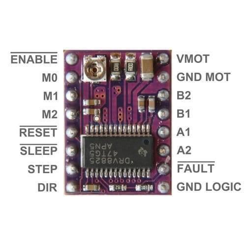 Drv8825 Stepper Motor Driver With Aluminum Heat Sink