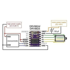 Drv8825 Stepper Motor Driver With Aluminum Heat Sink