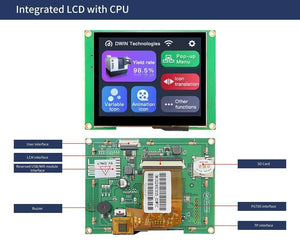 Dwin 3.5 Inch Hmi Tft Touch Screen Lcd Display Dmg32240c035-03wtr
