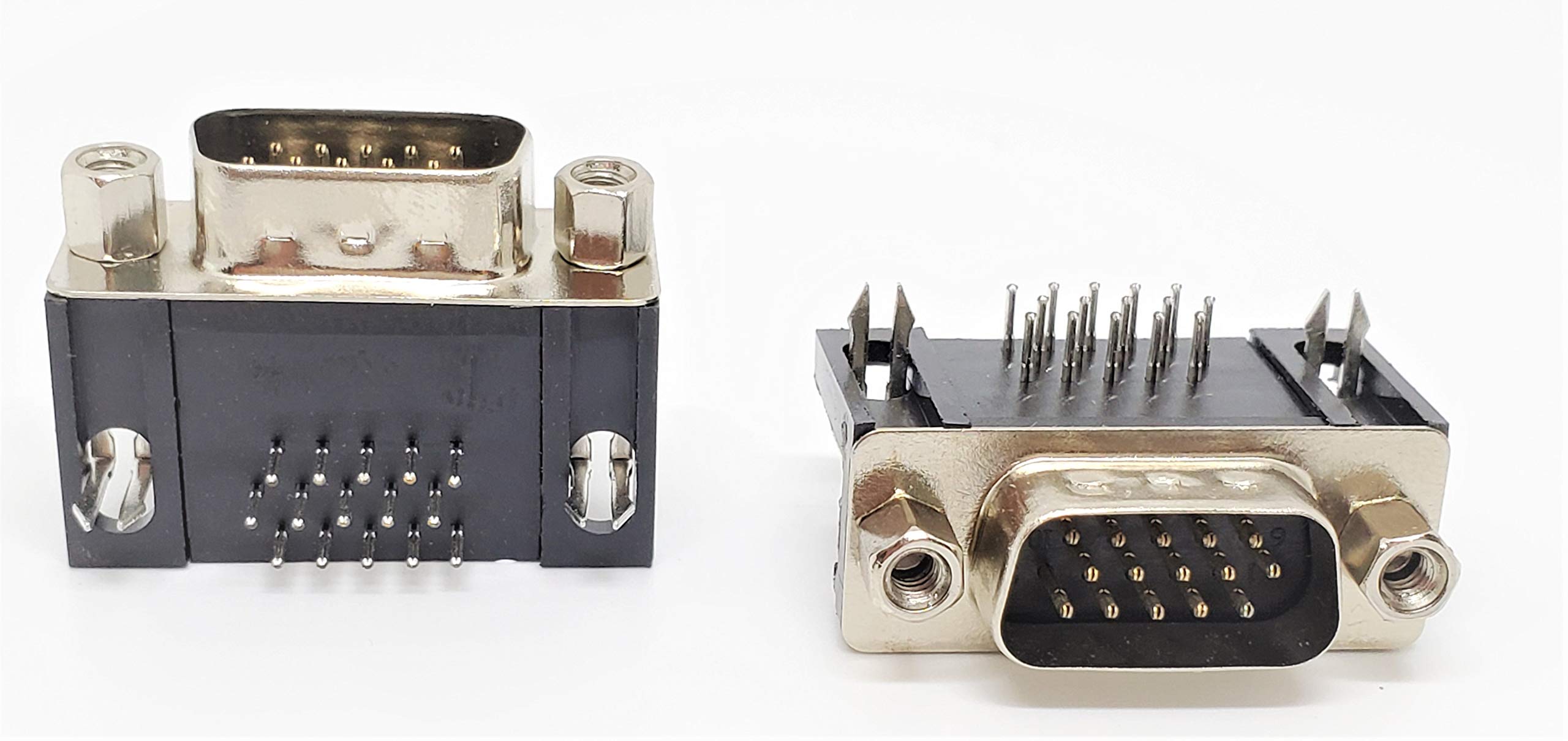 Db15 Male Right Angle Connector d Sub High Density Pcb Mounting 15 Pin 3 Rows Connector Dbhd 15
