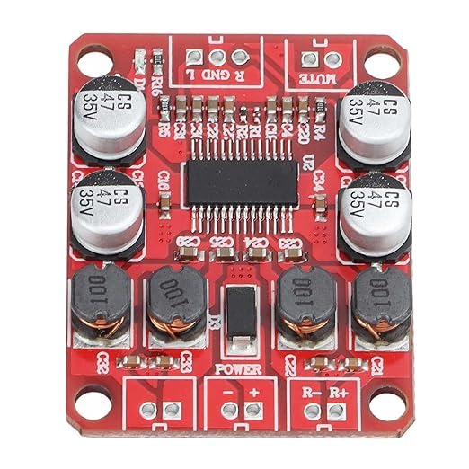 Digital Power Amplifier Board - Dual Channel 2x15w Stereo Amplifier With Reduced Distortion