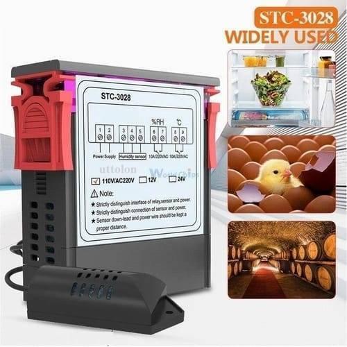 220v Stc-3028 Temperature Humidity Control Thermometer