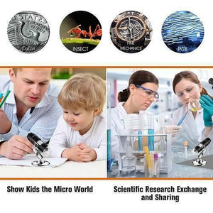 Digital Usb 8 Leds 500x Magnifier Microscope