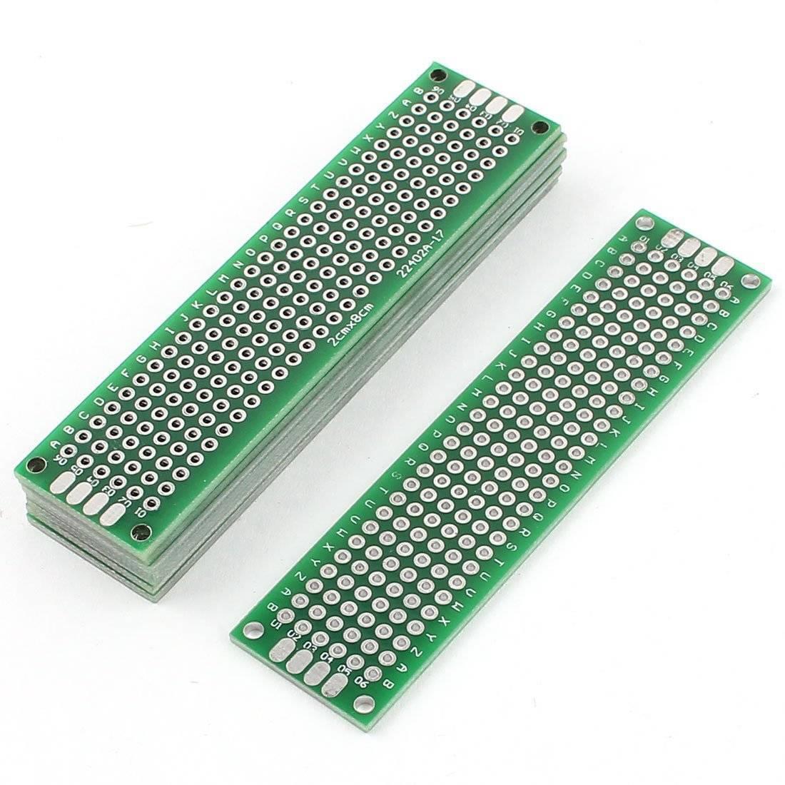 Double Side 2x8 Dotted Veroboard Printed Circuit Pcb Prototype Board Project Board