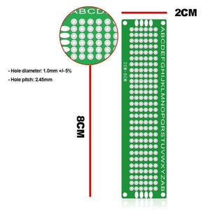 Double Side 2x8 Dotted Veroboard Printed Circuit Pcb Prototype Board Project Board
