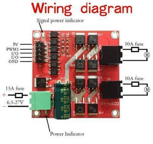 Dual Dc Motor Drive Module 7a 160w Industrial Grade Positive And Negative Pwm Speed Regulation L298 Logic