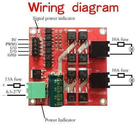 Dual Dc Motor Drive Module 7a 160w Industrial Grade Positive And Negative Pwm Speed Regulation L298 Logic