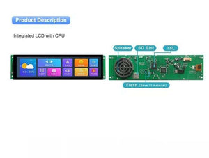 Dwin T5l 8.88inch Tft Lcd Touch Panel Module 1920x480 Resolution 16.7m Colors Ips Screen Hmi Display Dmg19480c088_03wt