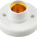 E27 Light Bulb Socket, E27 Lamp Holders Round Plastic Screw Base Socket, Lamp Holder Bracket Socket