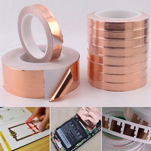 Emi 8mm 20m Copper Foil Conductive Adhesive Tape