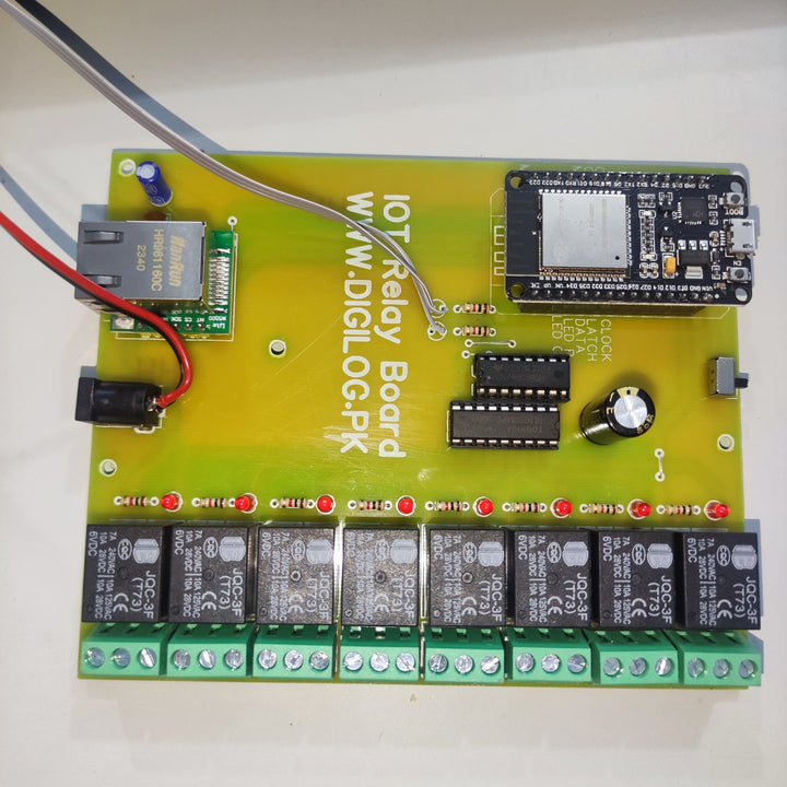 Esp32 Based 8 Channel Relay Board Micro Controller Board Wifi Lan Bluetooth
