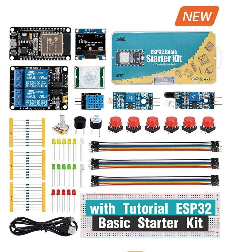 Esp32 Basic Starter Kit Wifi-iot Development Board Learning Kit
