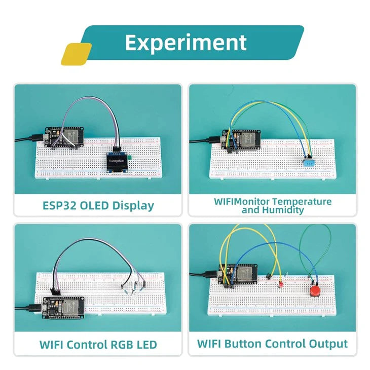 Esp32 Basic Starter Kit Wifi-iot Development Board Learning Kit