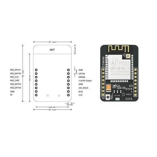 Ai Thinker Esp32 Cam Development Board Wifi Bluetooth Ov2640 Camera Module