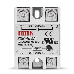 Fotek Module Ssr-40aa Ac Activation Ac-ac Control Signal 40a Solid State Relay Ssr
