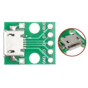 Female Micro Usb To Dip 5-pin Bread Board Power Supply Breadboard Power Supply