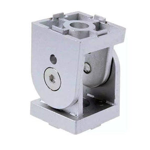 Flexible Pivot Joint Connector Zinc Alloy Hinge With Handle For Aluminum Extrusion Profile 2020