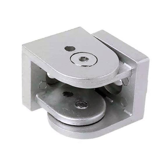 Flexible Pivot Joint Connector Zinc Alloy Hinge With Handle For Aluminum Extrusion Profile 2020