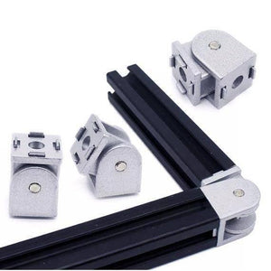 Flexible Pivot Joint Connector Zinc Alloy Hinge With Handle For Aluminum Extrusion Profile 2020