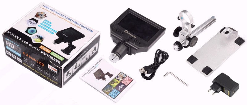 Axs-g600+ 4.3 Inch Screen 600x Zoom Microscope