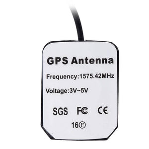 Gps Antenna Active Mcx Male Straight Connector With 3m Extension Cable Magnetic Type