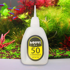 Gr 50g Fast-drying Glue Strong Adhesive Safe Non-toxic Glue Aquarium Landscape Supplies