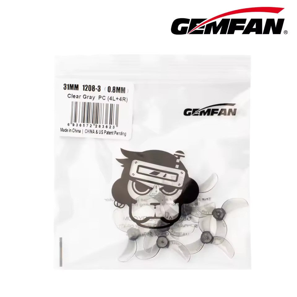 4pcs Gemfan 31mm 1208 3 Blade For 0.8mm Shaft