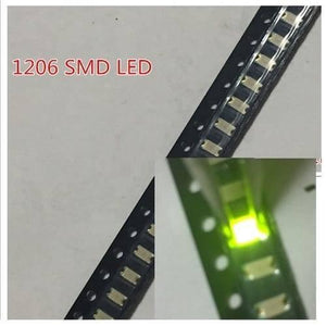 Green Smd 1206 Led Super Bright Light Emitting Diode