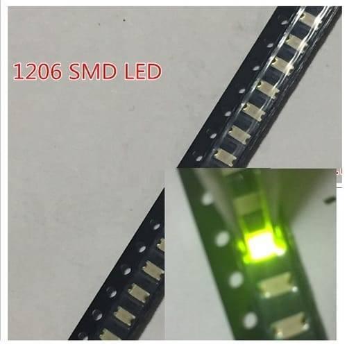 Green Smd 1206 Led Super Bright Light Emitting Diode