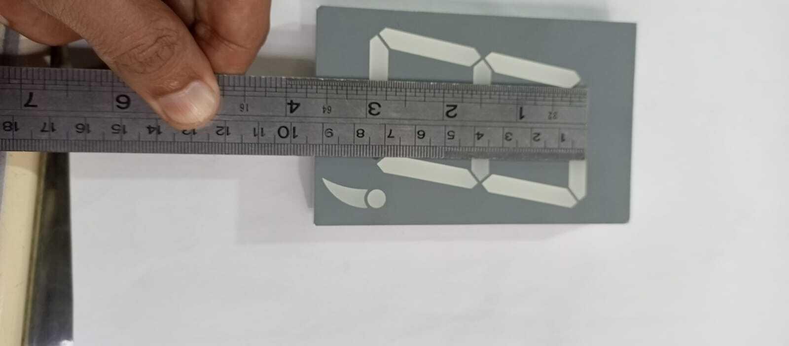 Green color 7 segment