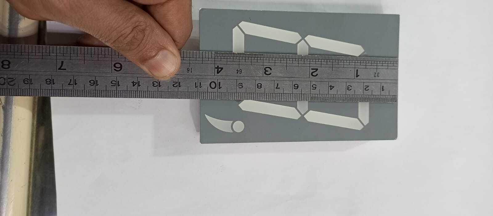 Green color 7 segment