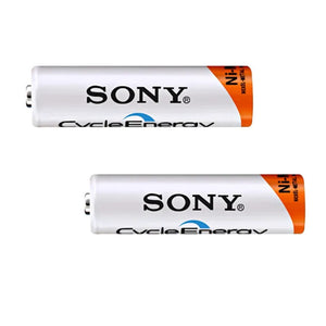 Clone 2 Pcs Sony Ni-mh Aa 1.2v 500mah To 1000mah Rechargeable Battery