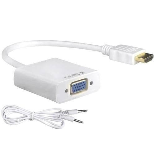 Hdmi To Vga Female Adapter Converter With Audio Support