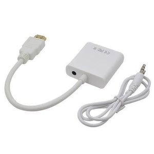 Hdmi To Vga Female Adapter Converter With Audio Support