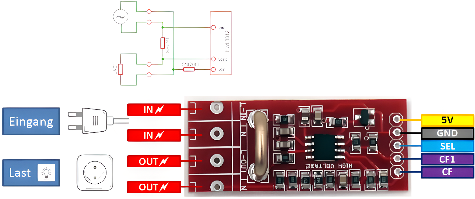 Hlw8012 High Precision Energy Metering Module Arduino Energy Monitoring