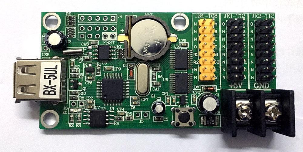 Bx-u2l P10 Led Signs Control Card, P10 Display Module Control Card, Single & Double Color Advertising Led Panel Controller