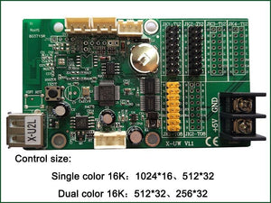Bx-u2l P10 Led Signs Control Card, P10 Display Module Control Card, Single & Double Color Advertising Led Panel Controller