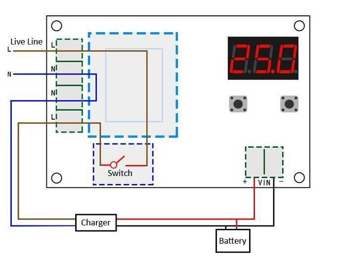 XH-M602 / Xh-m633 Programable Battery Charging Control Module - Battery Charge Control Switch Protection Board - Pakistan