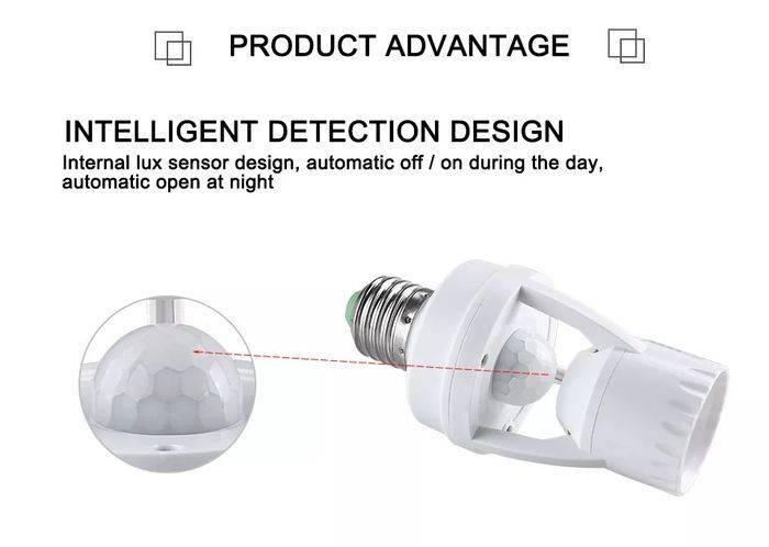 360 Degree Pir Induction Motion Sensor Blub Holder
