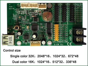 Bx-u2l P10 Led Signs Control Card, P10 Display Module Control Card, Single & Double Color Advertising Led Panel Controller