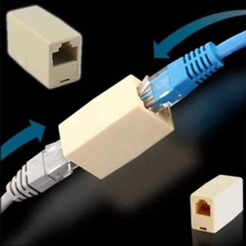 Dell Rj45 Female To Female Network Lan Connector Adapter Coupler Extender Rj45 Ethernet Cable Join Extension Converter Coupler