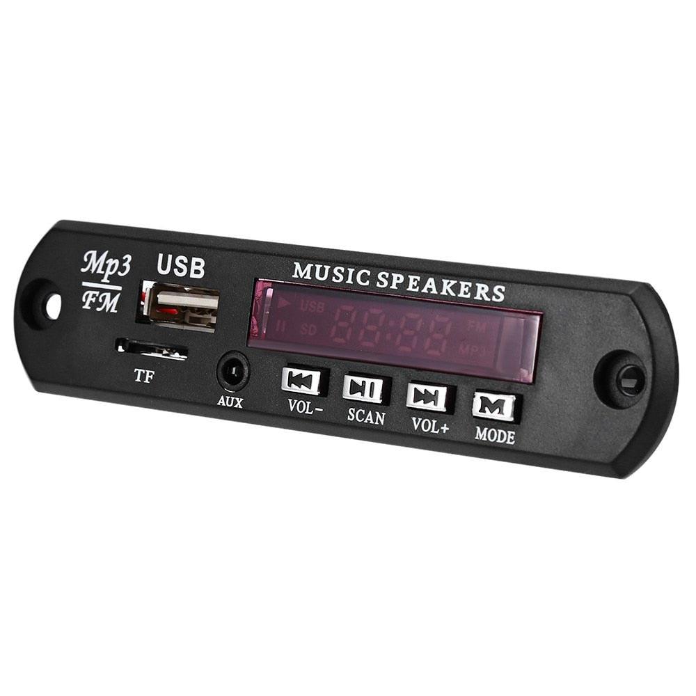 Mp3 Player Amplifier Panel Led 5v Audio Module Support Fm Radio Usb Tf Aux Remote No Bluetooth