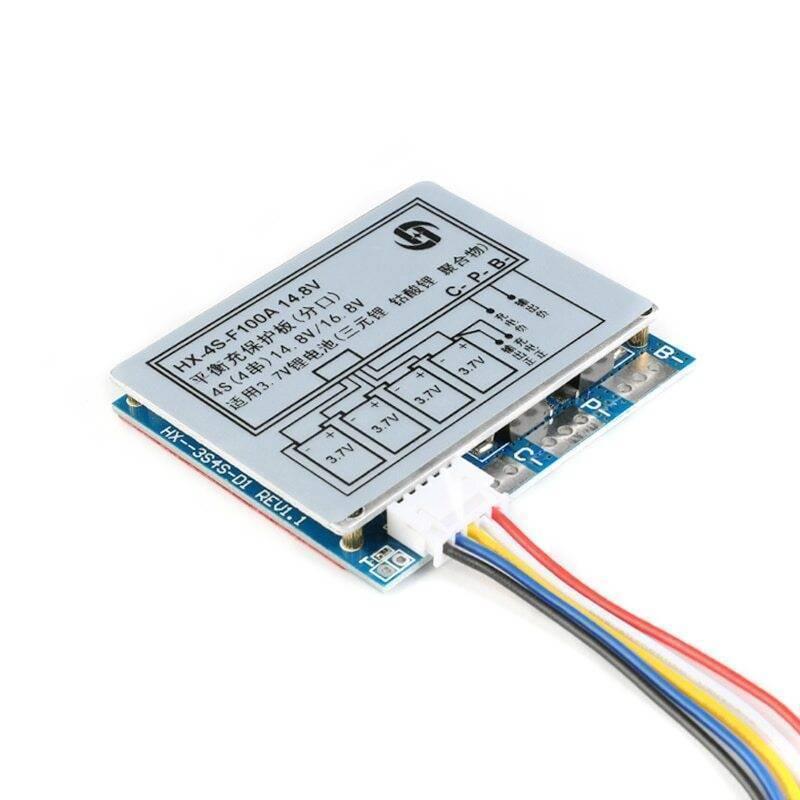 3.7v Hx-4s-f100a 100a 4s Bms 18650 Battery Protection Board 4s 100a Bms Module