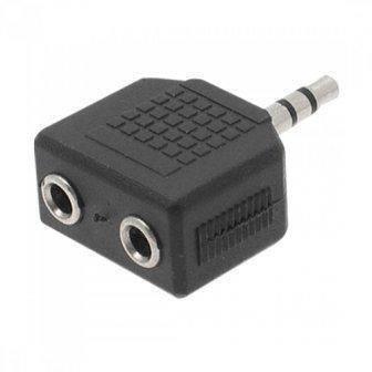 Headphone Jack Splitter 3.5mm Jack Plug To 2x 3.5mm Jack Sockets Stereo Adaptor Dual Splitter