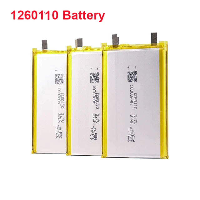 High Quality 3.7v 10000mah 1260110 Polymer Lithium Ion Li-ion Rechargeable Battery For Toy Power Bank Gps Table E-book Batteries