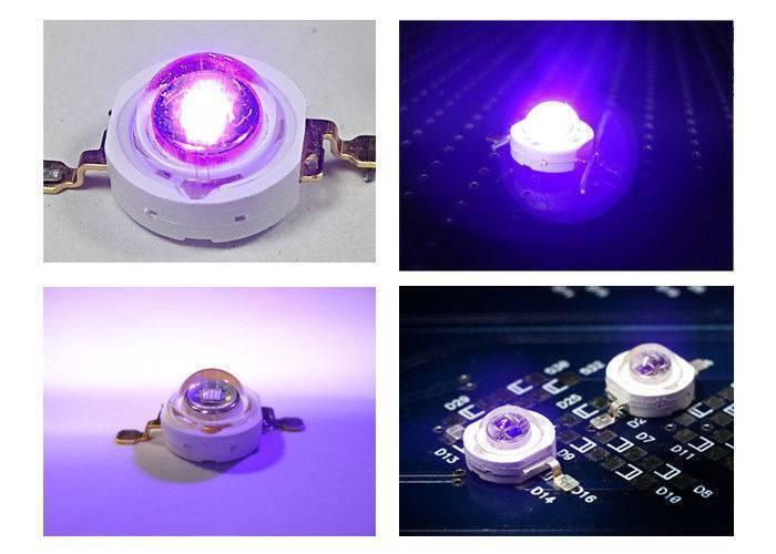High Power Uv Led Chip 3w Purple Uv Ultraviolet Bulb Lamp 1 Heat Sink Plus 1 Uv Led Light
