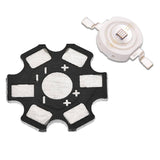 High Power Uv Led Chip 3w Purple Uv Ultraviolet Bulb Lamp 1 Heat Sink Plus 1 Uv Led Light