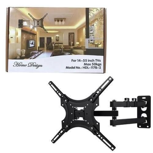 Home Design Lcd Wall Mount Bracket For 14-55 Inch Tvs Universal Plasma Led Tilt Bracket Hdl 117b 2 Black